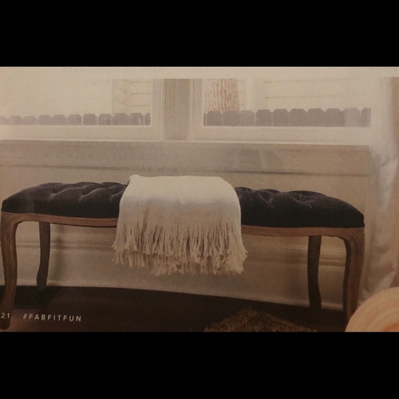 Mark & Graham Colorblock Grey Throw - Picture 2 of 4